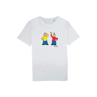 Dětské tričko Pat a Mat bílé Bílé M