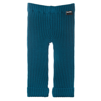 Dětské pletené legíny Fusakle MERINO tmavomodré Modré 134/140