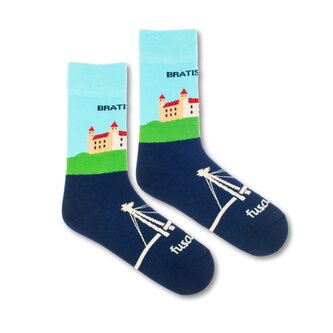 Ponožky Bratislavský hrad Modré M (39-42)