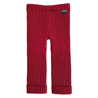 Dětské pletené legíny Fusakle MERINO bordó Bordové 134/140
