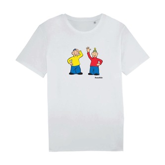 Tričko Pat a Mat bílé Bílé XL