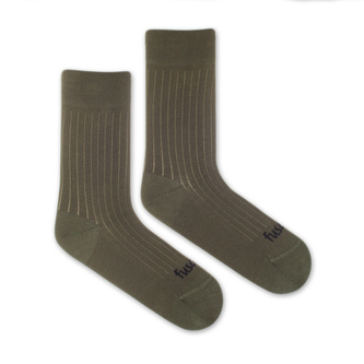 Ponožky Žebro kaki Zelené M (39-42)