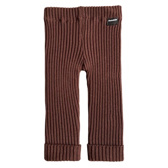 Dětské pletené legíny Fusakle MERINO hnědé Hnědé 134/140