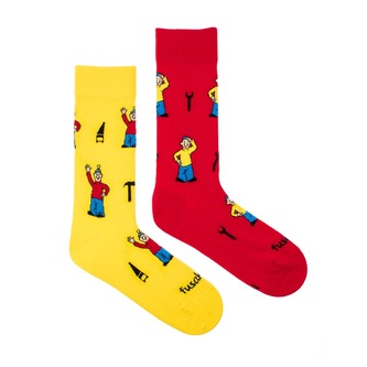 Ponožky Pat a Mat Žluté XL (47-50)