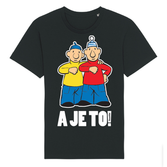 Tričko Pat a Mat -velké A je to! černé Černé M
