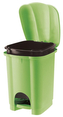 Odpadkový koš CAROLINA 6 l s vnitřní nádobou černá/zelená