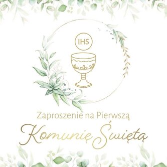 Zaproszenie Komunia (10szt)