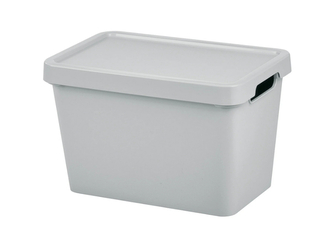 Úložný box MAYA S s víkem - 6,4 l šedá