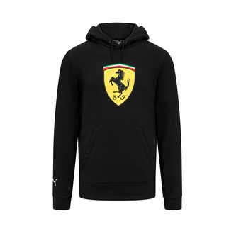 Scuderia Ferrari F1 volnočasová mikina s velkým logem černá - L
