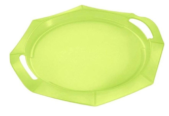 Tác servírovací kulatý zelená