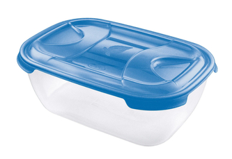 Dóza na potraviny NUVOLA 3 l obdélník modrá