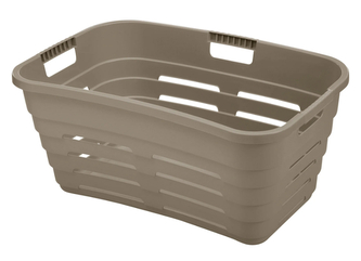 Koš na čisté prádlo MAYA 39 l s otvory hnědá