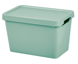 Úložný box MAYA S s víkem - 6,4 l zelená