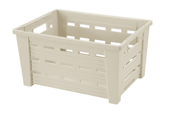 Přepravka uzavřená EVA 40 x 30 cm krémová