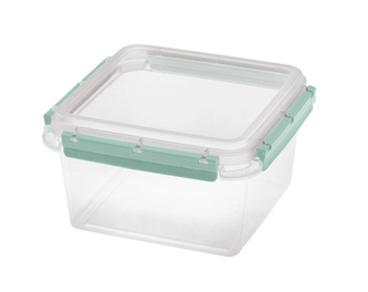 Dóza na potraviny FRESH SYSTEM 2,25 l čtverec transp/zelená