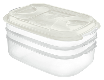 Set dóz NUVOLA PLUS 1+1+2 L bílá Set dóz NUVOLA PLUS 1+1+2 L bílá