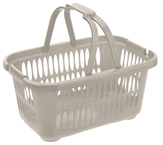 Koš na čisté prádlo COVER LINE 19,4 l s rukojetí hnědá