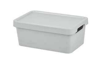 Úložný box MAYA XS s víkem - 4,2 l šedá