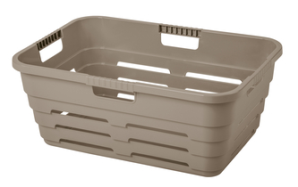 Koš na čisté prádlo MAYA 32 l s otvory šedá