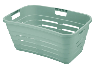 Koš na čisté prádlo MAYA 39 l s otvory zelená