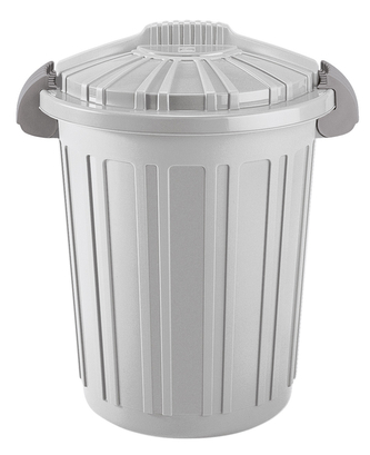 Popelnice TEO 46 l světle šedá