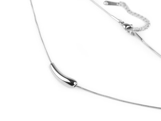 Náhrdelník z nerezové oceli - 1 ks - 1 stříbrná