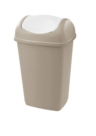 Odpadkový koš GRACE 9 l šedohnědá/bílá Odpadkový koš GRACE 9 l šedohnědá/bílá