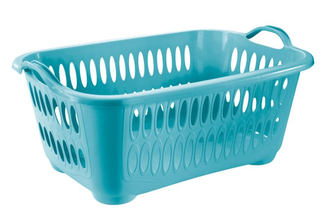 Koš na čisté prádlo COVER LINE 41L modrá