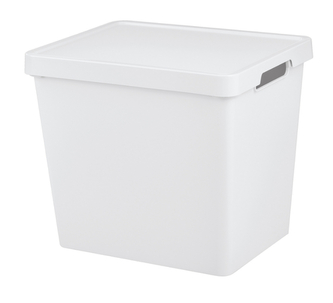 Úložný box MAYA XL s víkem - 23,9 l bílá Úložný box MAYA XL s víkem - 23,9 l bílá
