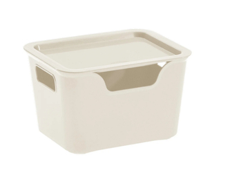 Úložný box BELLA L s víkem - 1,9 l krémová Úložný box BELLA L s víkem - 1,9 l krémová