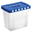 Úložný box s otevíracím víkem LINEA DOUBLE 8,5 l transparent/grafit