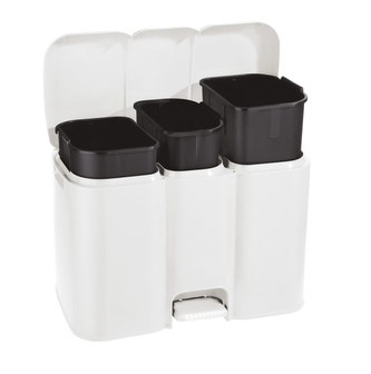 Koš na tříděný odpad PATTY 3,13+8+13L bílá