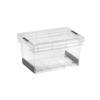 Úložný box EVOLUTION s víkem -15 l transp/grafit Úložný box EVOLUTION s víkem -15 l transp/grafit
