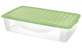 Úložný box DODO STOCK-BOX 35,6 l transparent/limetka