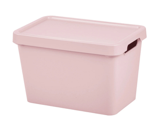 Úložný box MAYA S s víkem - 6,4 l růžová