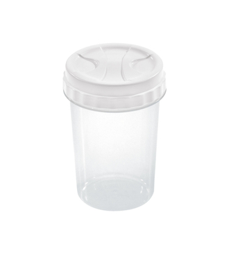 Dóza s víkem NUVOLA 0,4 L transp/bílá