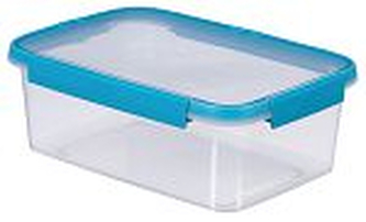 Dóza Smart fresh  eco rect. 3,5L  transparentní/modrá