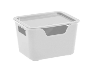 Úložný box BELLA L s víkem - 1,9 l šedá Úložný box BELLA L s víkem - 1,9 l šedá