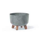 Květináč GRACIE EFFECT II šedý, varianta 29 cm