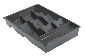 Příborník BELLA PLUS  s tácem šedá