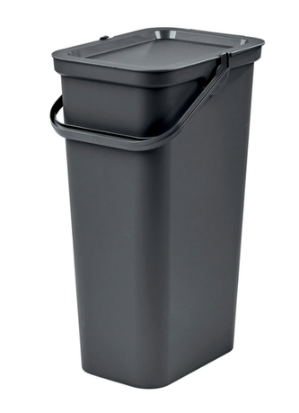 Odpadkový koš s víkem a rukojetí MODA 25 l grafitová
