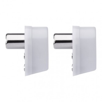 EMOS Konektor IEC vidlice zacvakávací úhlový, 2 ks, blistr