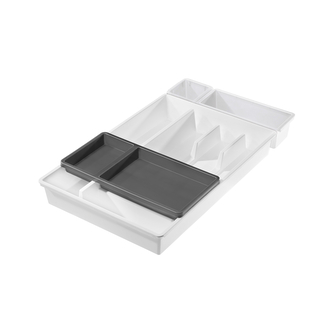 Příborník BELLA - 4-dílný bílá/grafit