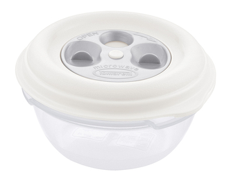 Dóza na potraviny kulatá FRESH WAVE 0,5L bílá