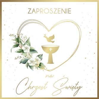 Zaproszenie Chrzest (5szt)
