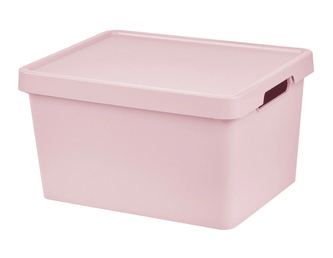 Úložný box MAYA L s víkem - 16,2 l růžová Úložný box MAYA L s víkem - 16,2 l růžová