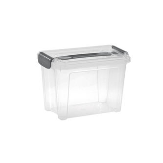 Úložný box COMBI 4,6L s víkem stříbrná/transparent Úložný box COMBI 4,6L s víkem stříbrná/transparent