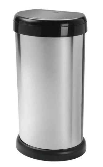 Odpadkový koš MODA 42L tmavě šedá metalická