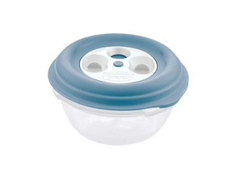 Dóza na potraviny kulatá FRESH WAVE 0,5L světle modrá