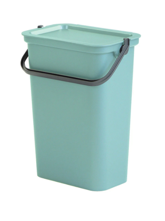 Odpadkový koš s víkem a rukojetí MODA 10 l zeleno-šedá Odpadkový koš s víkem a rukojetí MODA 10 l zeleno-šedá
